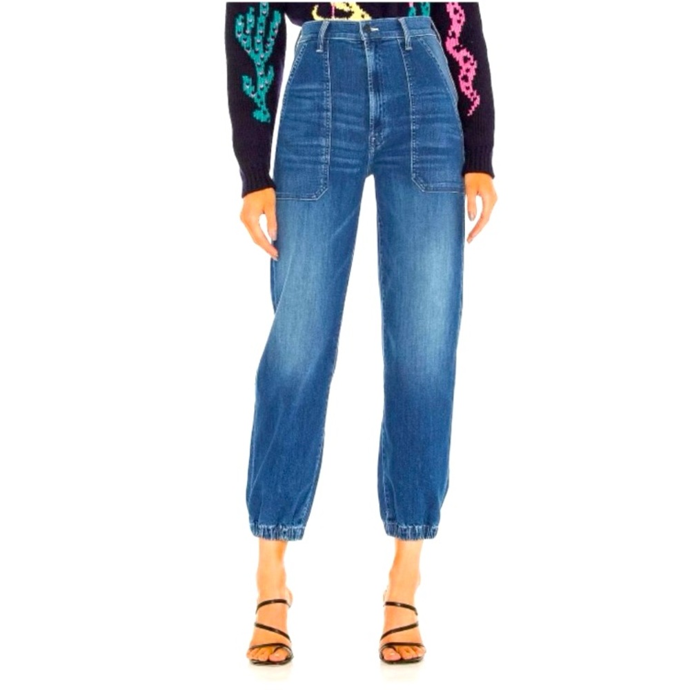 Mother Wrapper Patch Springy Ankle jeans 28 but fit bigger!